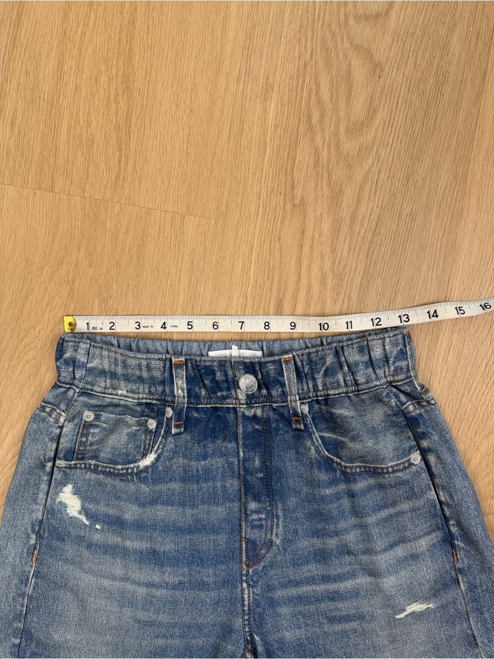 NWOT Rag & Bone Miramar Denim Print Cotton Terry Shorts in Brooke XS - Picture 8 of 13